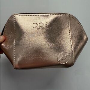 Dose of Colors Shimmering Gold Cosmetic Bag